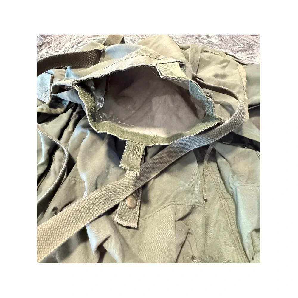 Vintage US Military ALICE Field Pack Olive Drab Green Canvas Tactical Backpack